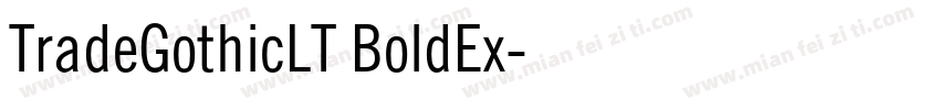 TradeGothicLT BoldEx字体转换